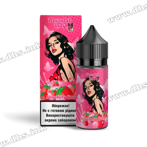 Набор для самозамеса Flavorlab Lady Salt 30 мл (50 мг) - Strawberry Cider (Клубника, Сидр)